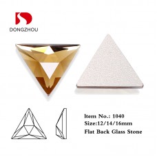 DZ 1040 Triangle Glass Stone Flatback Stone Mirror Stones DZ 1040 Triangle Glass Stone Flatback Stone Mirror Stones